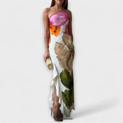 Der Sapphire - Stilvolles Patchwork-Maxikleid