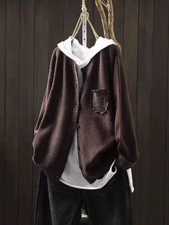 Ansley | Gemütlicher Cardigan in Dunkelbraun