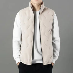Herrenweste Oslo™ mit Sherpa-Futter und Modernem Schnitt / Das Must-Have für Männer, die den Tag mit Selbstbewusstsein Angehen! in Khaki