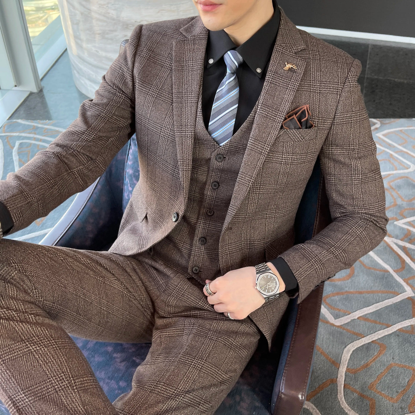 Herren Elegante Hochzeitsgast Anzug | Dreiteiliges