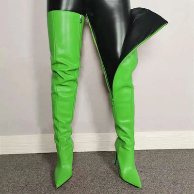 Damen-Overknee-Stiefel | Hohe Absätze