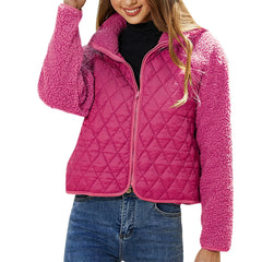 Winslet - Gesteppt Jacke - Mit Reißverschluss in Rosa