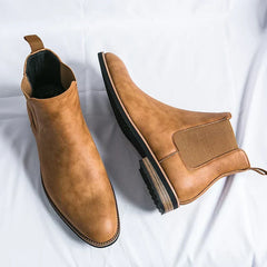 Elias | Chelsea-Stiefel aus Leder in Espressobraun