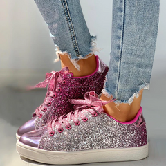 Mara - Luxuriöse Glitzerschuhe in Rosa