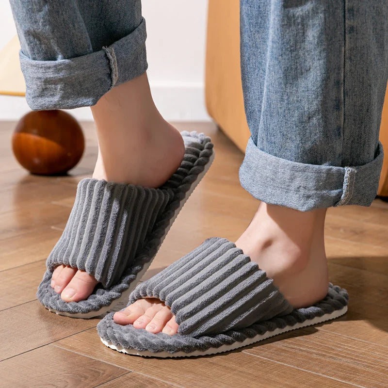 Unisex Hausschuhe mit Offenen Zehen | Drinnen