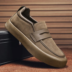 Ewin - Modische Wildleder-Slipper Für Männer in Khaki