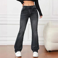 Sophia™ Flared-Hose in Schwarz