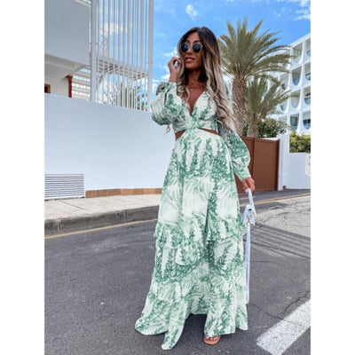 Boho-Maxikleid mit Cut-Out-Detail für Damen