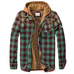 Artisan - Herrenjacke mit Kapuze in Grün
