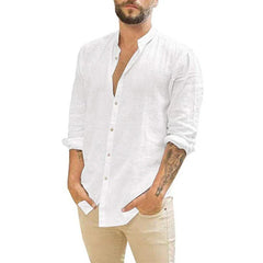 Everett - Elegantes Herren Hemd - ideal für warme Tage in Weiß