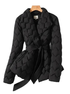 Mechtilde – Warmer Wintermantel in Schwarz