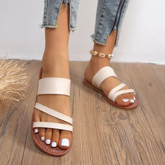 Tabitha | Leicht Verstellbar Sandalen in Beige