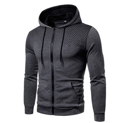 Galeron - Funktions-Hoodie mit Reißverschluss in Dunkelgrau