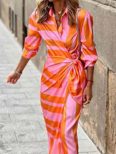 Kayleah - Bedrucktes Sommerkleid mit Schnürung