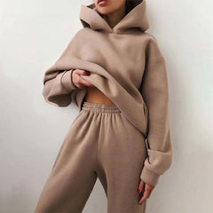 Mave | Oversize-Jogging-Set in Braun
