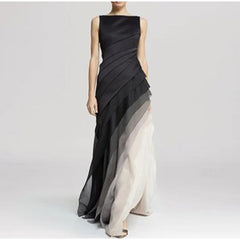 Irmelin - Ärmelloses Kleid - Maxikleid in Schwarz