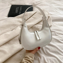 Chloe - Hobo-Tasche aus Leder - Mode Handtasche in Weiß S