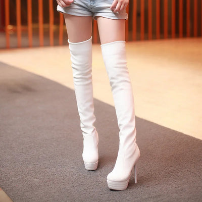 Damen Overknee-Stiefel | Mit Absätzen