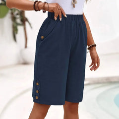 Valentina | Lässige Passform Shorts in Dunkelblau