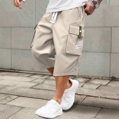 Chicago™ Cargo-Shorts mit bequemem Sitz und verlängerter Länge in Beige