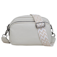 Chelsea | Raffiniertes PU Leder Schultertasche in Beige