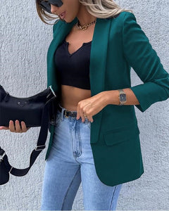 Ronja - Damen Eleganter Blazer in Grün