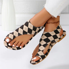 Rosalie | Gepolstert Riemchen Sandalen in Beige