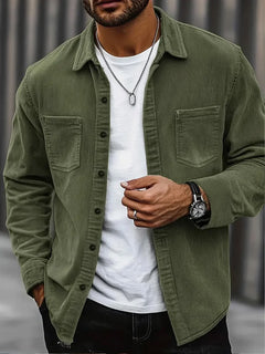 Paul | Lässiges Overshirt für moderne Looks in Olivgrün