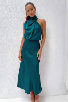 Rosemary | Neckholder Abendkleid in Türkis