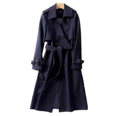 Karoline - Trenchcoat - Frühlingsmantel in Dunkelblau