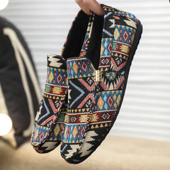 Dashiell | Gewebtes Muster Geflochten Loafer in Schwarz