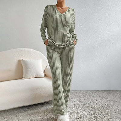 Evangeline - 2-Teiliges Lounge-Set - Rippmuster