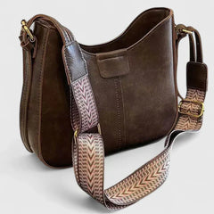 Ophelia | Elegante Schultertasche in Dunkelbraun