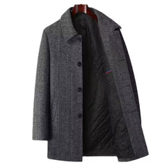 Edwin -| Herren Warme mantel in Grau