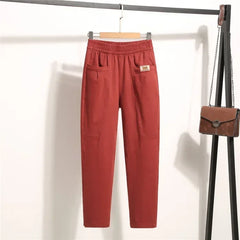 Marelise™ Hose Mit Großen Taschen und Verstellbarem Bund in Rot