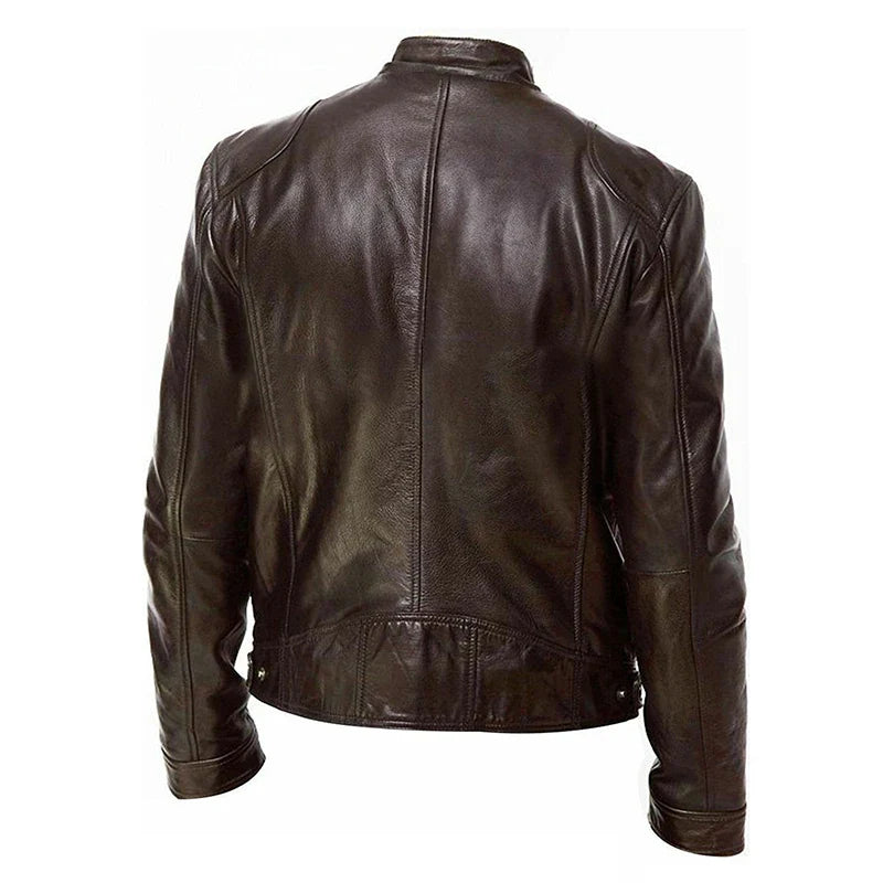 Herren Stilvolle Premium Bikerjacke | Lässig