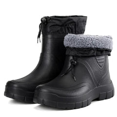 Herren Gefütterte Gummistiefel | Schwarz in Schwarz
