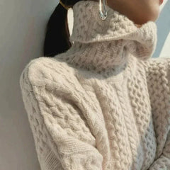 Philine - Rollkragenpullover in Beige