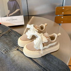 Cameron - Lässige Turnschuhe für Kinder - Plateau-Stil in Khaki