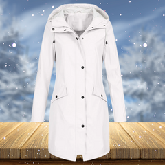 Zenith - Bequemer Regenmantel in Weiß