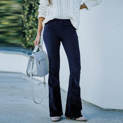 Walker Lange Stretch‑Cordhose in Dunkelblau