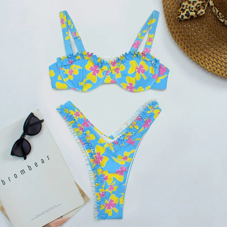 Chloe® | Bikini mit Rüschendetails