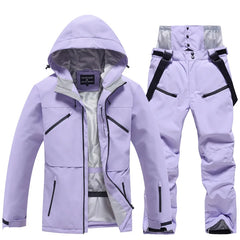 Unisex Winter Skianzug | Zweiteiliges Set in Lila