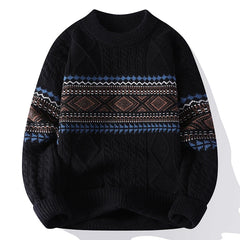 Clara | Herren-Strickpullover nordisch & stylisch in Schwarz