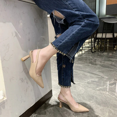 Elissa - Spitz zulaufende Pumps - Slingback Stil