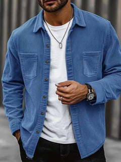 Paul | Lässiges Overshirt für moderne Looks in Pfauenblau