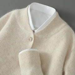 Colby - CASHMERE CARDIGAN in Beige
