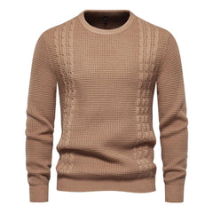 Drechsler | Strick Casual Warme Herrenpullover in Braun