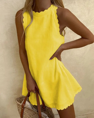 Anja® | Ärmelloses Rüschen-Kleid
