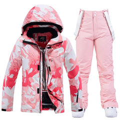 Damen Winter Skianzug | Jacke und Hose in Rosa